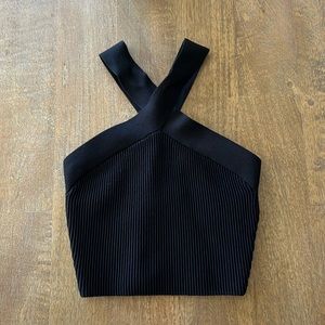 Aritzia Sculpt Knit Criss Cross Cropped Tank